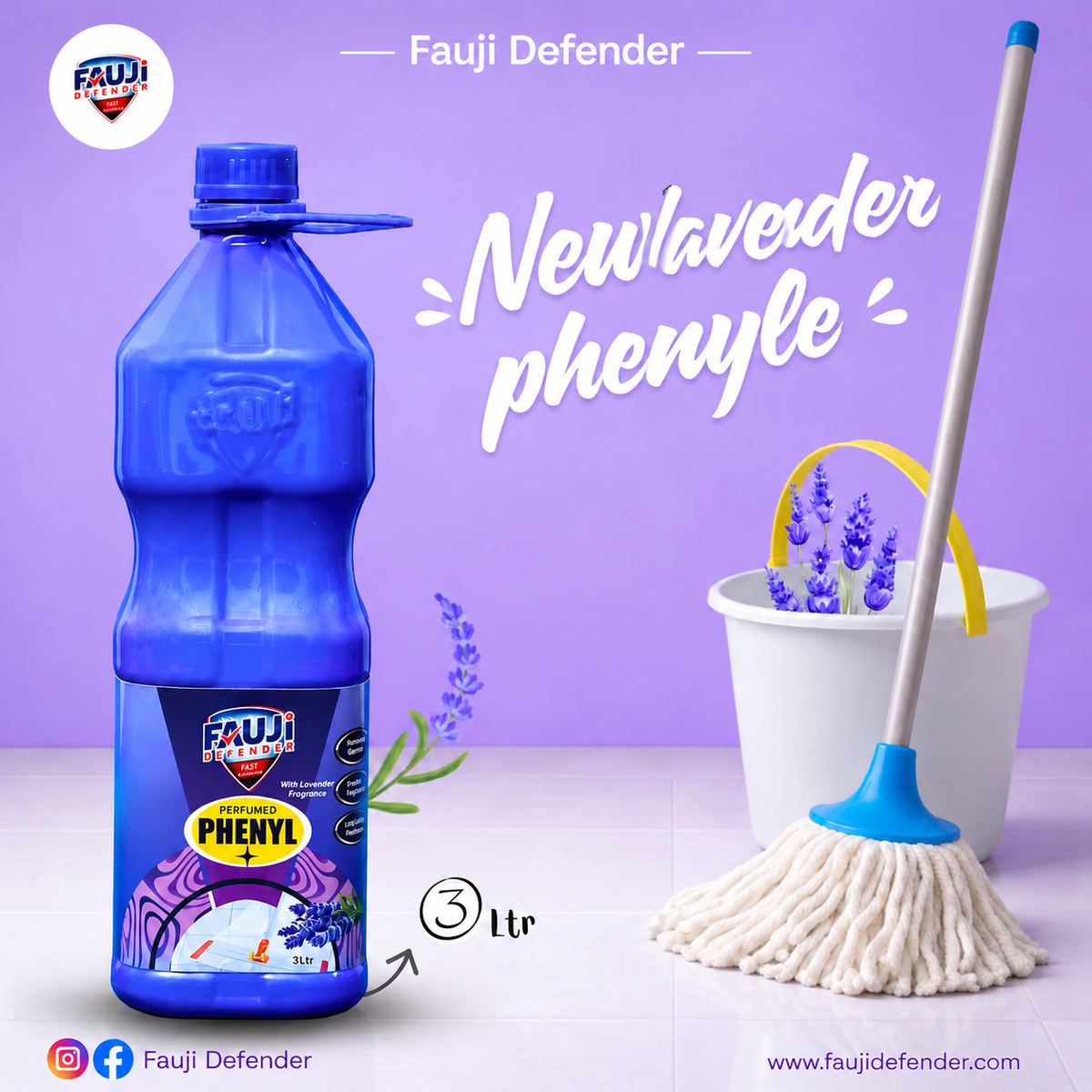Lavender Perfumed Phenyle 3ltr
